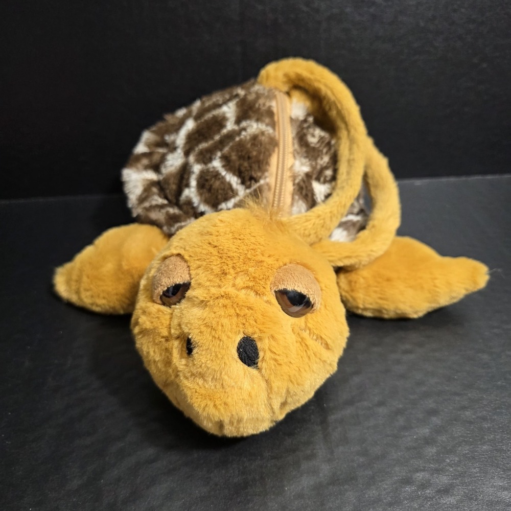 Plushies Brown Sea Turtle Plush Purse Stuffed Animal Handbag